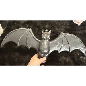 1996 Union Products Halloween Plastic Blow Mold Hanging Bat Don Featherstone